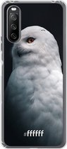 6F hoesje - geschikt voor Sony Xperia 10 III -  Transparant TPU Case - Witte Uil #ffffff