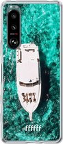 6F hoesje - geschikt voor Sony Xperia 5 III -  Transparant TPU Case - Yacht Life #ffffff