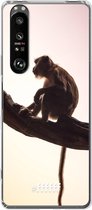 6F hoesje - geschikt voor Sony Xperia 1 III -  Transparant TPU Case - Macaque #ffffff