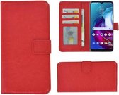 Hoesje Motorola Moto G10 - Book Case Wallet Rood Cover