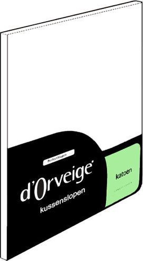 D'Orveige Kussenslopen (2 Stuks) - 100% Katoen - 60x70 cm - Wit