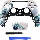 PS5 Controller Behuizing Shell - Great Wave - Front Shell
