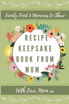 Recipe Keepsake Book- Recipe Keepsake Book From Mom