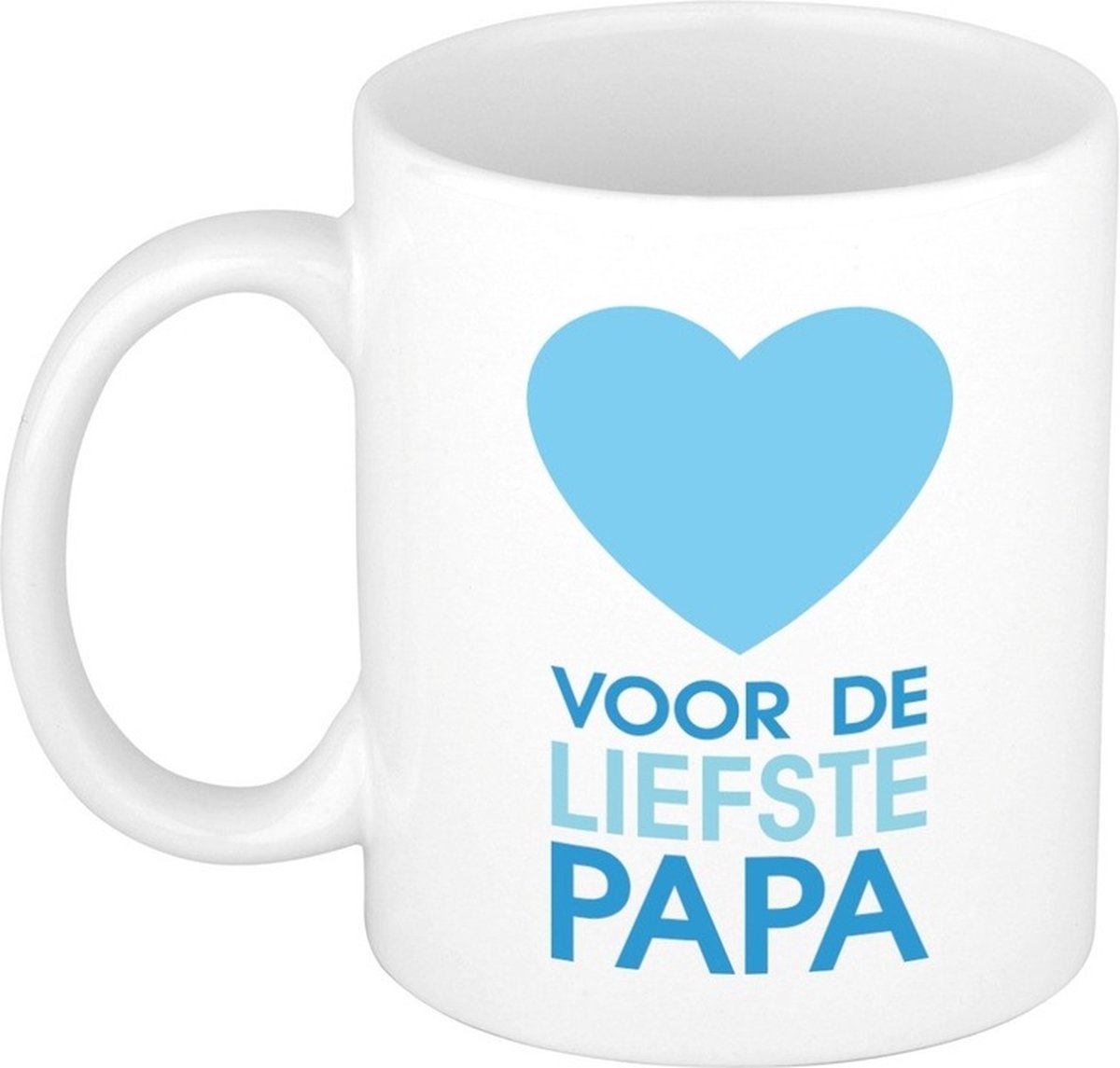 Bellatio Decorations - Koffiemok - Voor de liefste papa - cadeau beker - Vaderdag - 300 ml