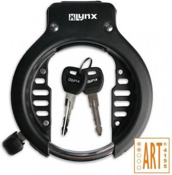 Lynx Fiets Ringslot Fietsslot Frameslot - ART2| 10 mm pendikte - Corrosiewerend - Zwart van Lynx. — afbeelding 4