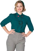 Dancing Days Blouse -S- FOXY Groen