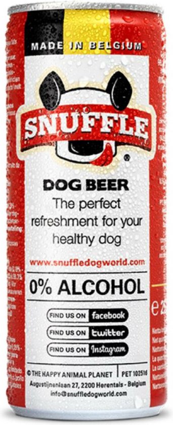Snuffle Hondenbier Original Blikje 250 ml