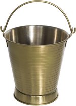 Cosy en Trendy Frietemmertje - Goud - 10x11cm - Inox - (set van 6)