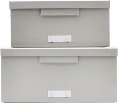 Monograph Dozen met deksel, File, Grijs - Opbergers - karton - 26 centimeter x 26 centimeter x 12 centimeter