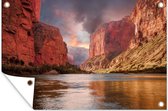 Muurdecoratie Colorado - Rivier - Grand Canyon - Amerika - Landschap - 180x120 cm - Tuinposter - Tuindoek - Buitenposter
