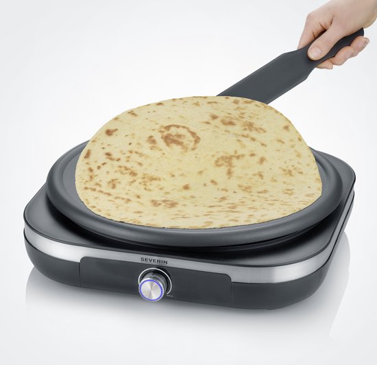 Severin CM 2199 Crêpe-maker - XXL Grillplaat Ø 38 cm - Antiaanbaklaag - Voor Zoete en Hartige Crêpes — afbeelding 5
