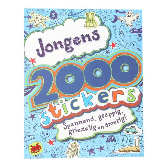 2000 Stickers Voor Jongens Stickerboek