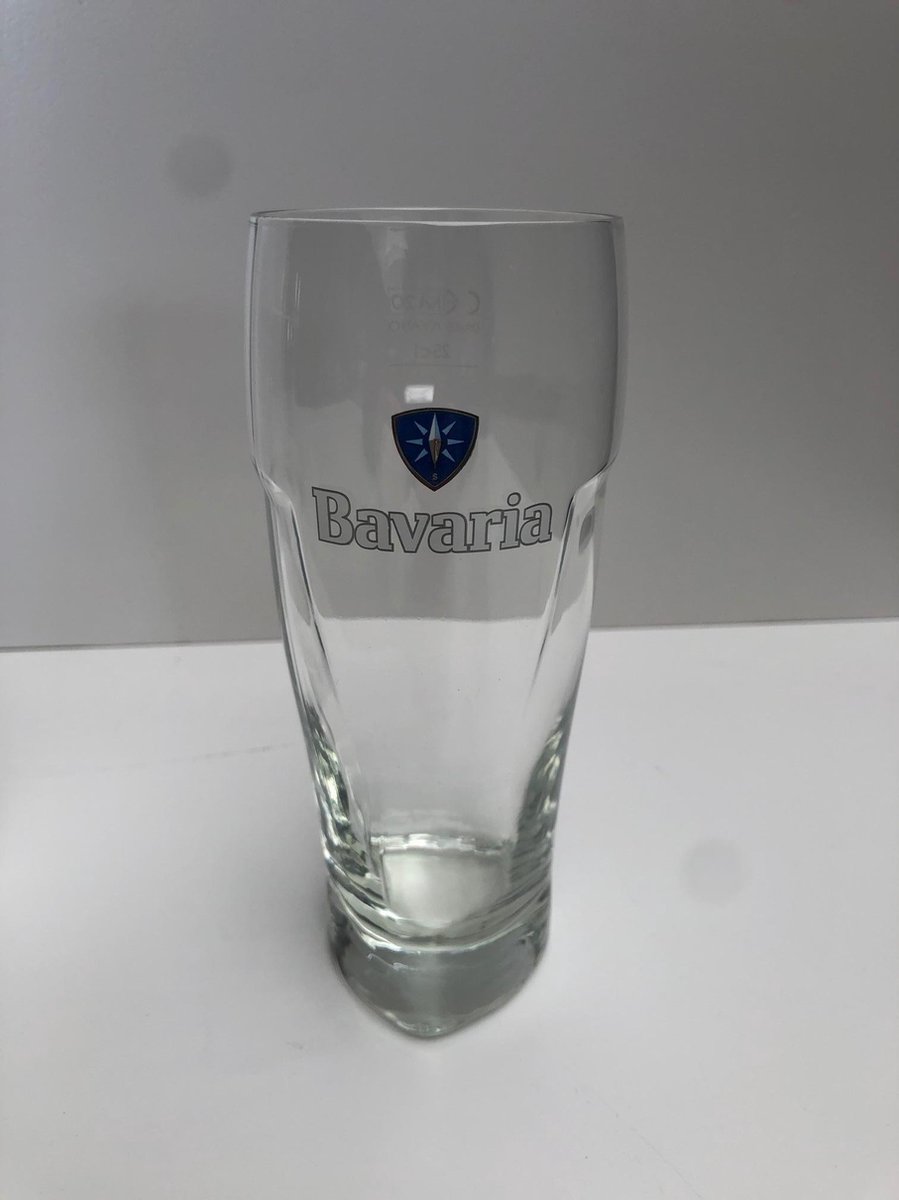 12x Bavaria Gripglas - 12x25cl - Vaatwasserbestendig - Bavaria Bierglazen