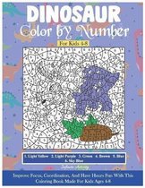 Dinosaur Color by Number For Kids 4-8