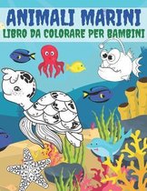 Animali Marini Libro Da Colorare Per Bambini