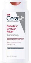 CeraVe Body Wash voor de droge huid van Diabetes | Diabeteszorg met ureum voor hydratatie en blauwe bosbes als bron van antioxidanten | Geur- en parabenenvrij