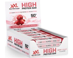 XXL Nutrition - High Protein Bar 2.0 - 25 Gram Eiwit - Eiwitrepen, Eiwitreep, Proteine Repen - Berry Yoghurt - 20 Pack