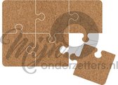 Puzzel vilt onderzetter - Lichtbruin - 6 stuks - ø 9,8 cm - Tafeldecoratie - Glas onderzetter - Cadeau - Woondecoratie - Woonkamer - Tafelbescherming Onderzetters voor glazen - Keu