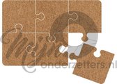 Puzzel vilt onderzetter - Lichtbruin - 6 stuks - ø 9,8 cm - Tafeldecoratie - Glas onderzetter - Cadeau - Woondecoratie - Woonkamer - Tafelbescherming Onderzetters voor glazen - Keukenbenodigdheden - Woonaccessoires Tafelaccessoires