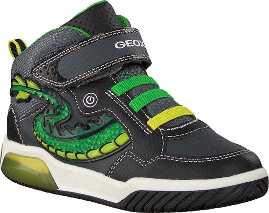 Geox Jongens J Alben Boy Sneakers, Lt Grey Navy, 31 EU