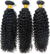 Braziliaanse Remy weave - 26 inch natuurlijke zwart steil extensions hair- 1 stuks menselijke haren bundels