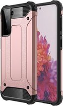 Samsung Galaxy S21 Plus (S21+) hoesje - MobyDefend Dubbelgelaagde Shockproof Pantsercase - Roségoud - GSM Hoesje - Telefoonhoesje Geschikt Voor: Samsung Galaxy S21 Plus (S21+)