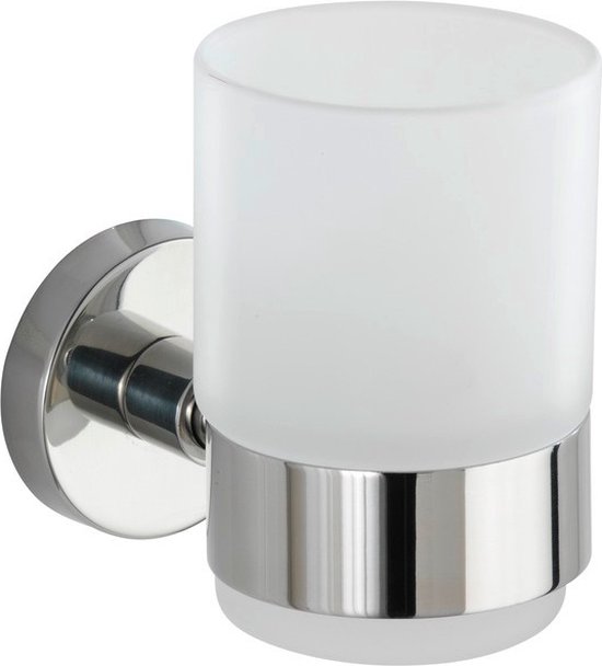 Wenko Tandenborstelhouder Bosio 10,5 X 9,5 X 7 Cm Rvs Zilver