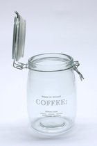 Voorraadpot - Coffee - glas - transparant - 10 x 13 x 17 cm hoog