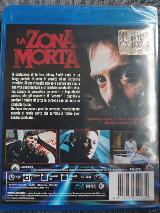 La Zona Morta (Stephen King's The Dead Zone) (Blu-ray) (Blu-ray),  Christopher Walken