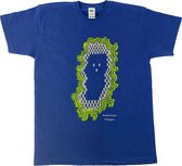 Anha'Lore Designs - Spookje - T-shirt - Koningsblauw - 12/13j (152)
