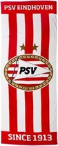 Badlaken PSV - Gestreept - Rood/Wit - 75x150 cm