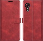 Deluxe Book Case - Samsung Galaxy Xcover 5 Hoesje - Rood