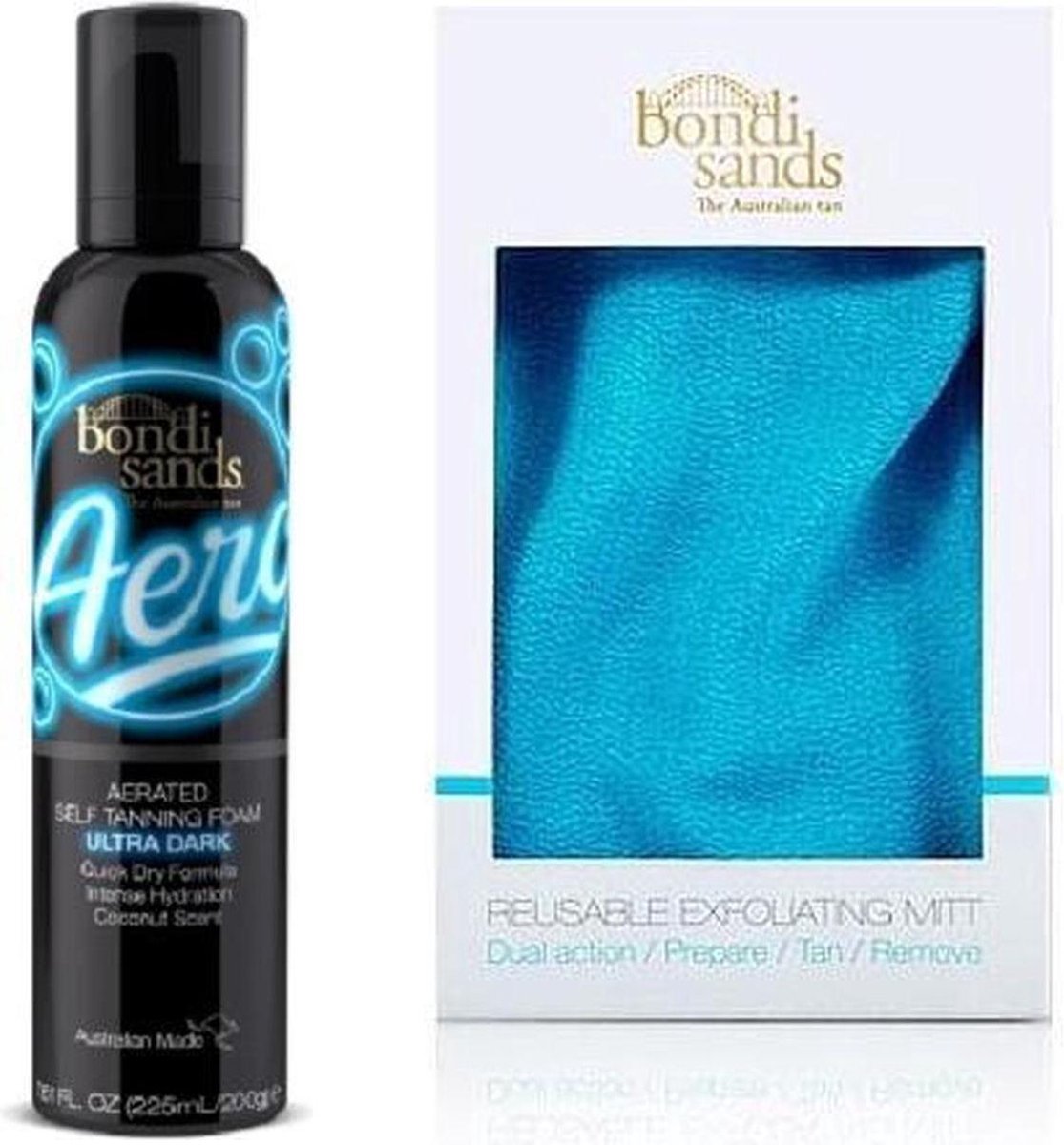 Bondi Sands - Aero Self Tanning Foam Ultra Dark en Reusable Exfoliating Mitt