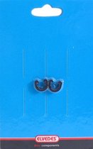 frameklem voor remslang 12,5 x 11 mm zwart 2 stuks