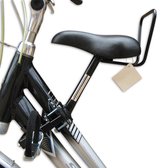 fietszitje damesfiets dubbele stang zwart - model 3