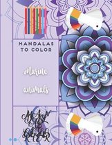 Mandalas to color - Marine animals