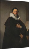 Johannes Uytenbogaert, Rembrandt van Rijn - Foto op Canvas - 100 x 150 cm