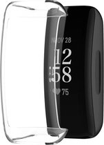 Strap-it Fitbit Inspire 2 TPU case - transparant - hoesje - beschermhoes - protector - bescherming