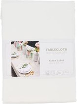 Tafelkleed hotel quality AIDEN - Crème - Polyester - 140 x 275 cm  - Feest- Kerst - Verjaardag - Sinterklaas - Pasen - Feestdagen - Bruiloft