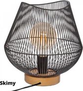 Zwart metalen draadlamp- Sfeerlamp - Verlichting - Design Lamp Woonkamer - Staand – H28