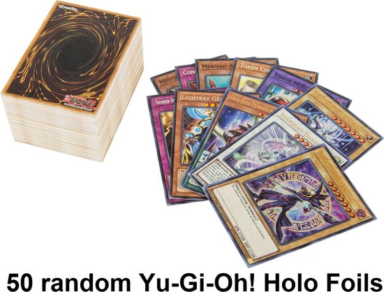 Afbeelding van het spel 50 Yu-Gi-Oh! kaarten, enkel holo foils