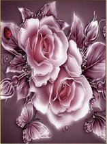 Mona Lisa diamond painting compleet pakket 30x20cm: Rozen