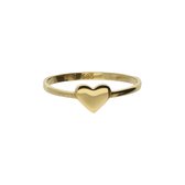 Glow 214.100650 Dames Ring - Minimalistische ring - Sieraad - 14 Karaat Goud - 6 mm breed