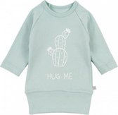 Plum Plum - Jurk lange mouwen - Cactus 'Hug me' - Light Green