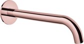 Wastafelkraan Uitloop Hotbath Cobber Rond 25 cm Roze Goud