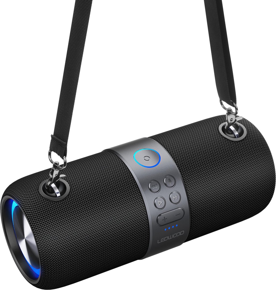 LEDWOOD LD-XT180-BT-BLK - XTREME180 Portable Bluetooth speaker met radio en verlichting, zwart, 140W