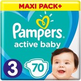 Pampers Active Baby luiers Maat 3 - 70 Luiers