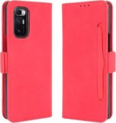 Voor Xiaomi Mi Mix Fold Skin Feel Kalf Patroon Horizontale Flip Leather Case met Houder & Kaartsleuven & Fotolijst (Rood)