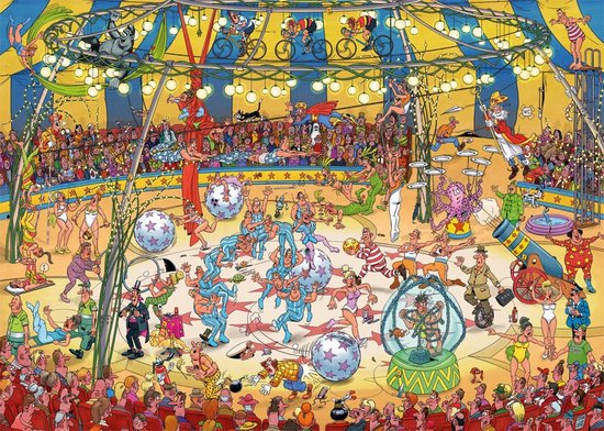 Jan van Haasteren Acrobaten Circus puzzel - 1000 stukjes
