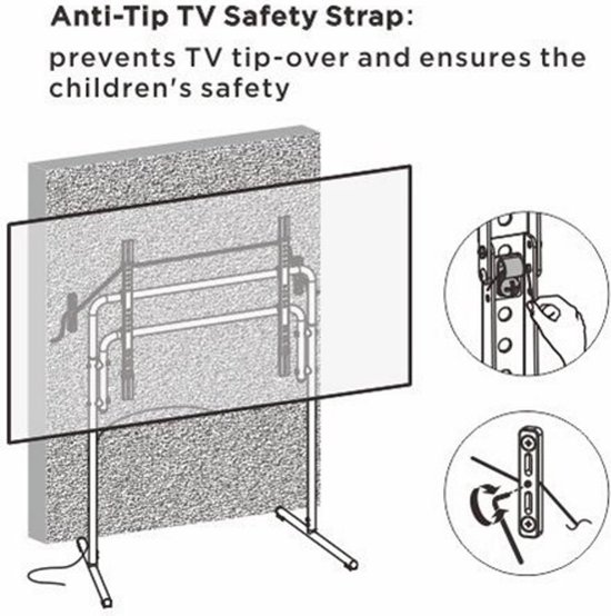 Tv standaard studio statief schildersezel design - tot 65 inch - Meubel